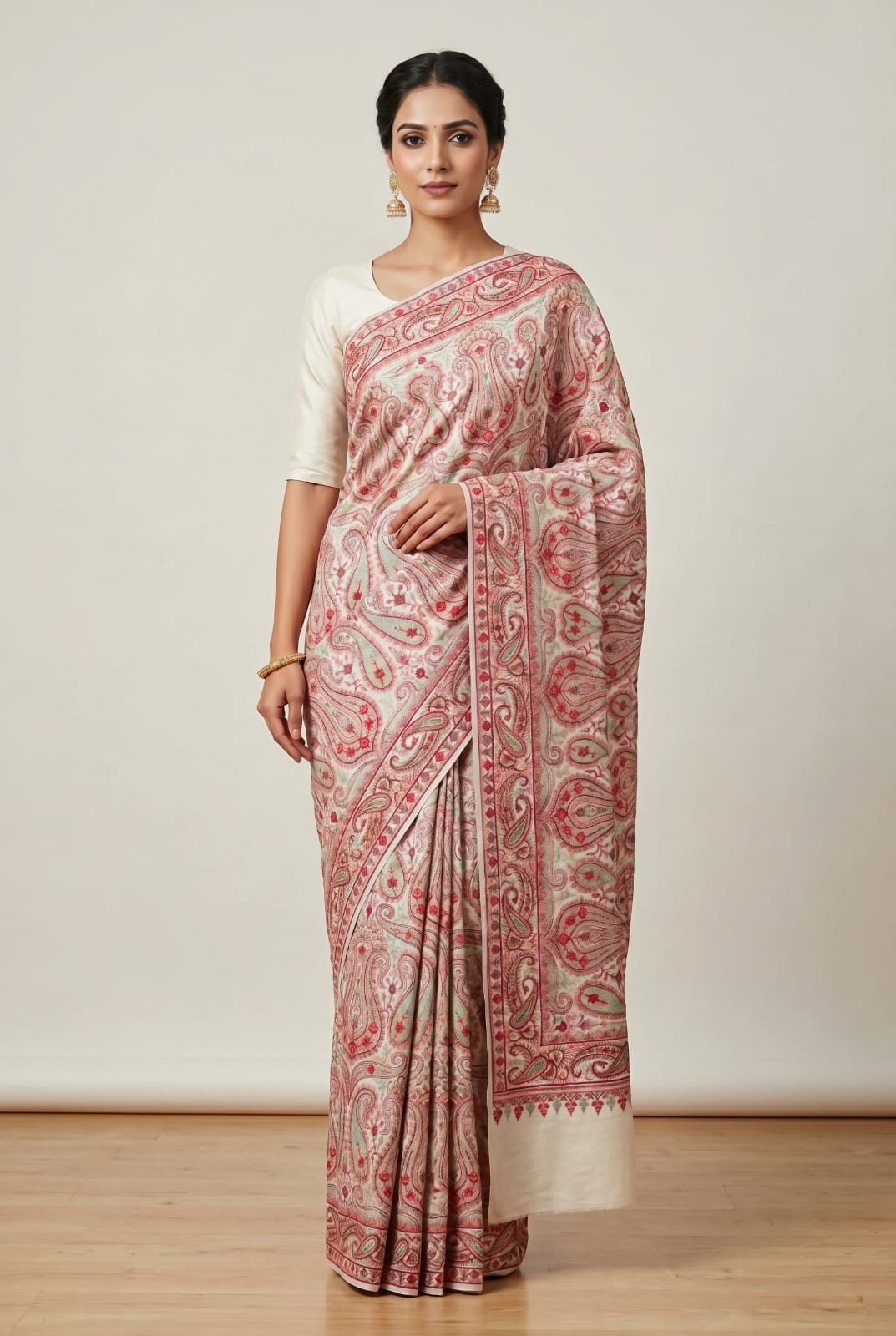 Handcrafted Georgette Embroidery Saree - Rangoli Sarees