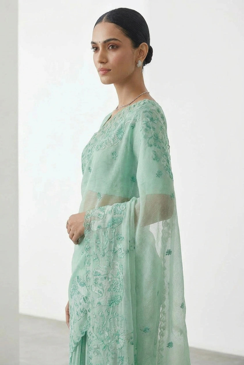Cotton Tant Saree with Tant Weave for Summer Wear