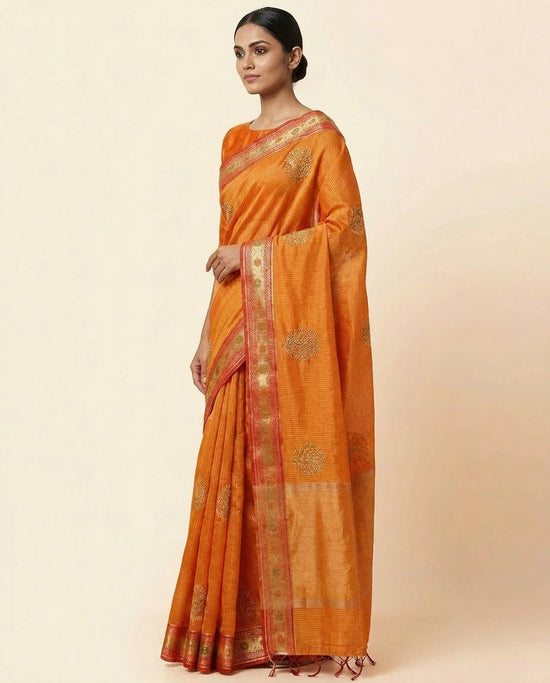Kolkata Cotton Saree in Vibrant Festive Colors