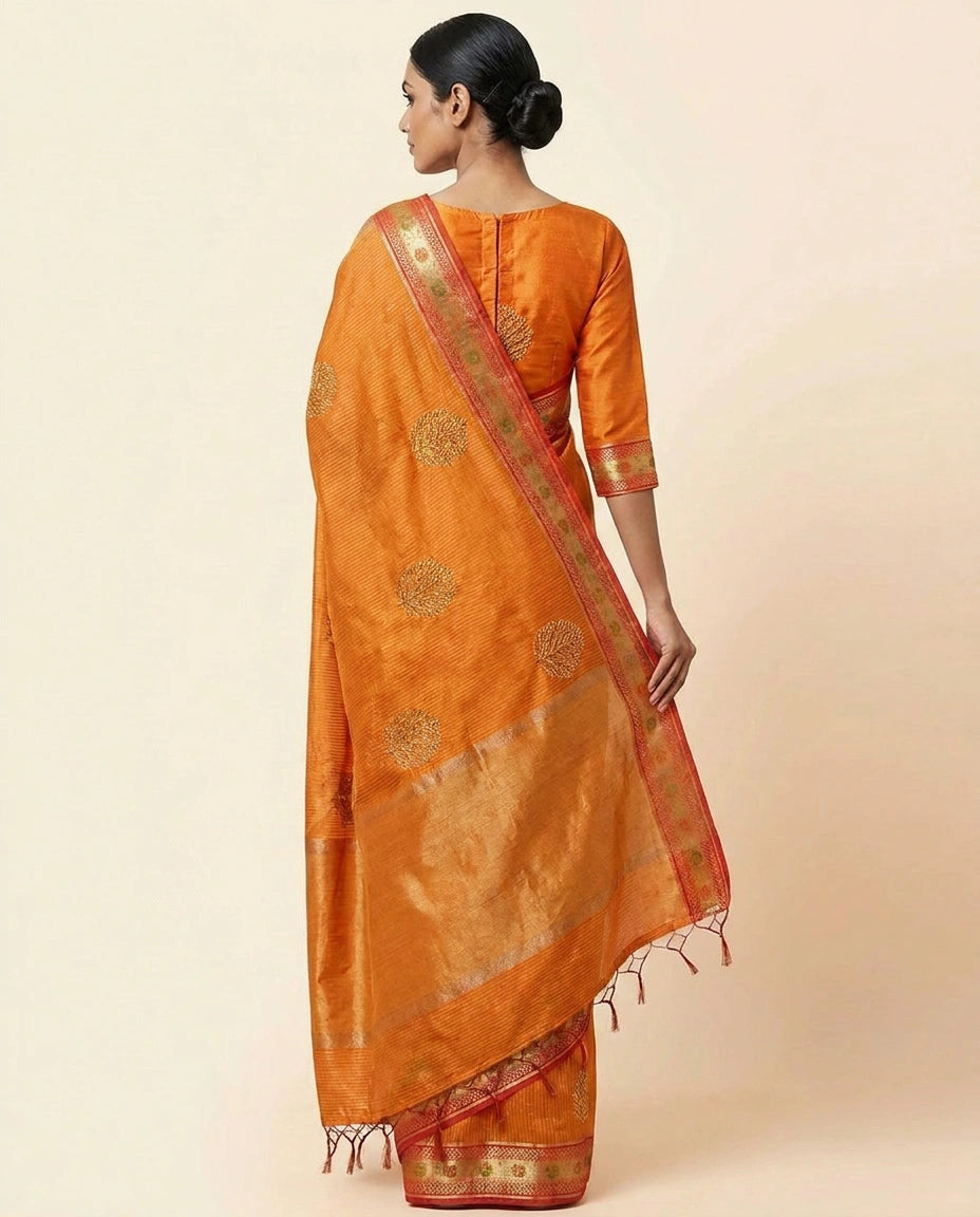 Kolkata Cotton Saree in Vibrant Festive Colors