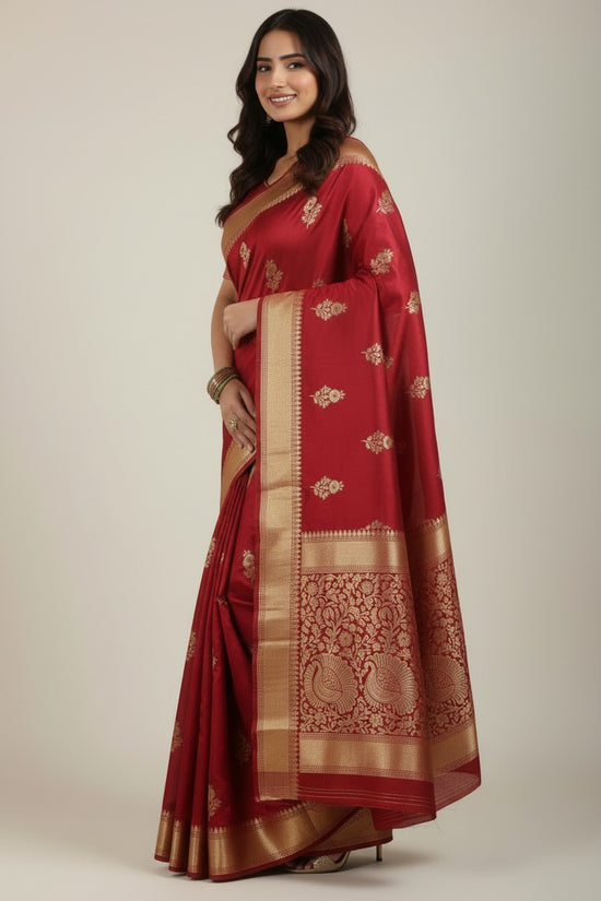 Heritage Zari Dola Silk Banarasi Saree - Rangoli Sarees