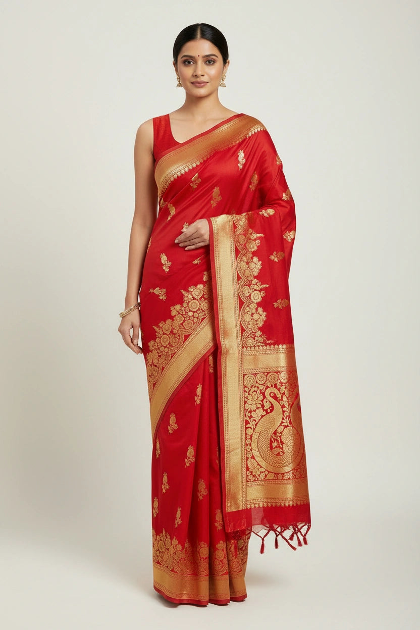 Heritage Dola Silk Banarasi Saree - Rangoli Sarees