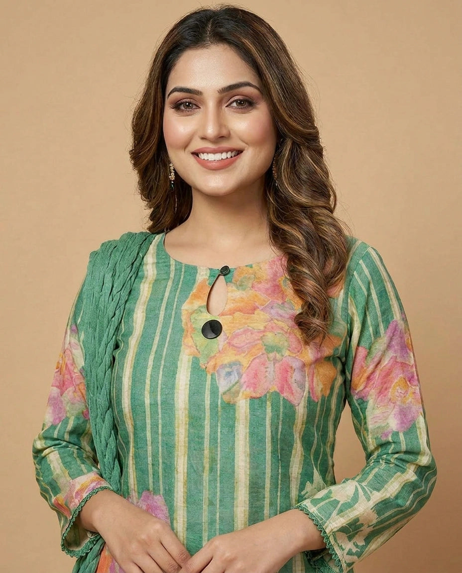 Cotton Choli Palazzo Set - Rangoli India