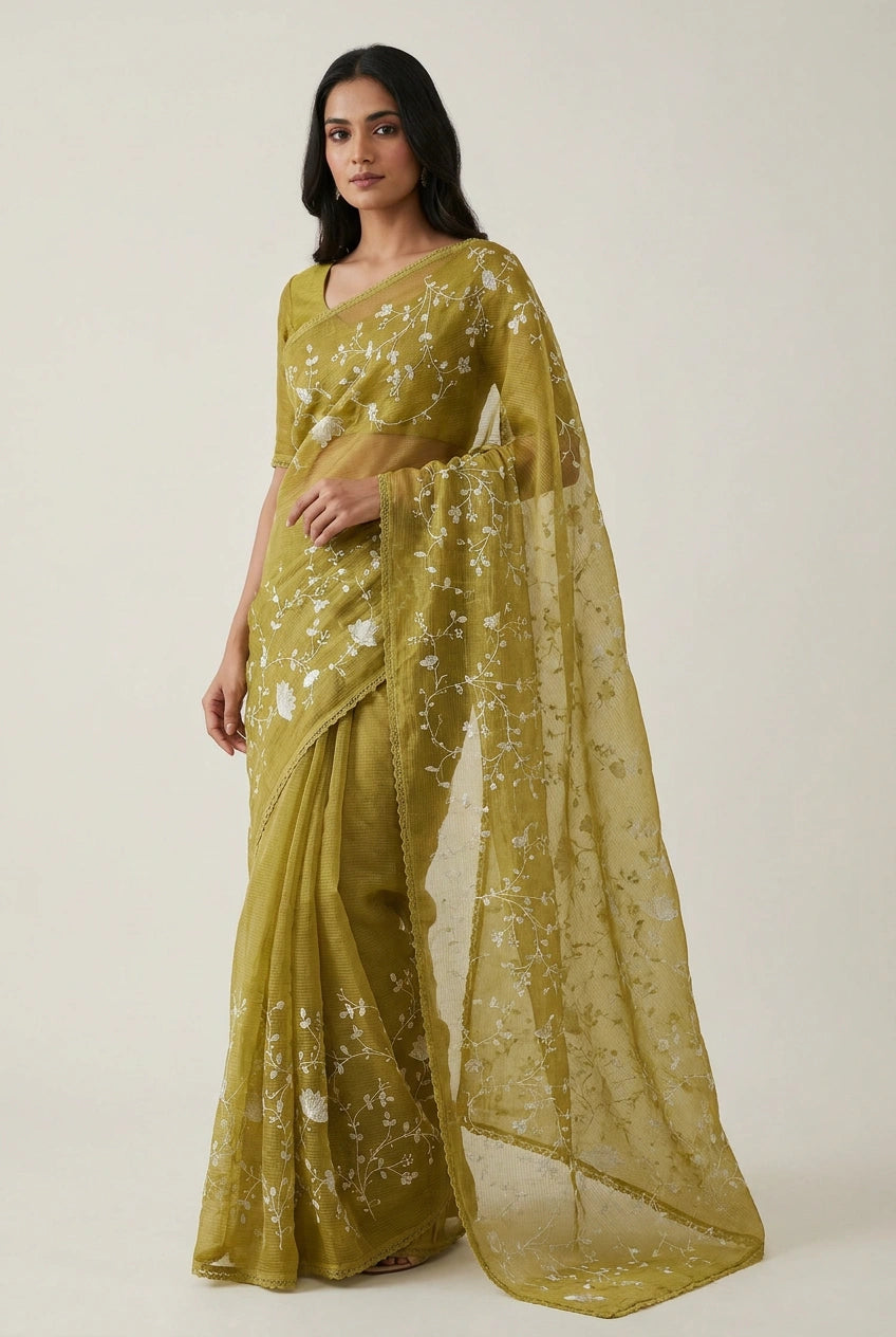 Cotton Tant Saree with Tant Stripe for Summer Comfort