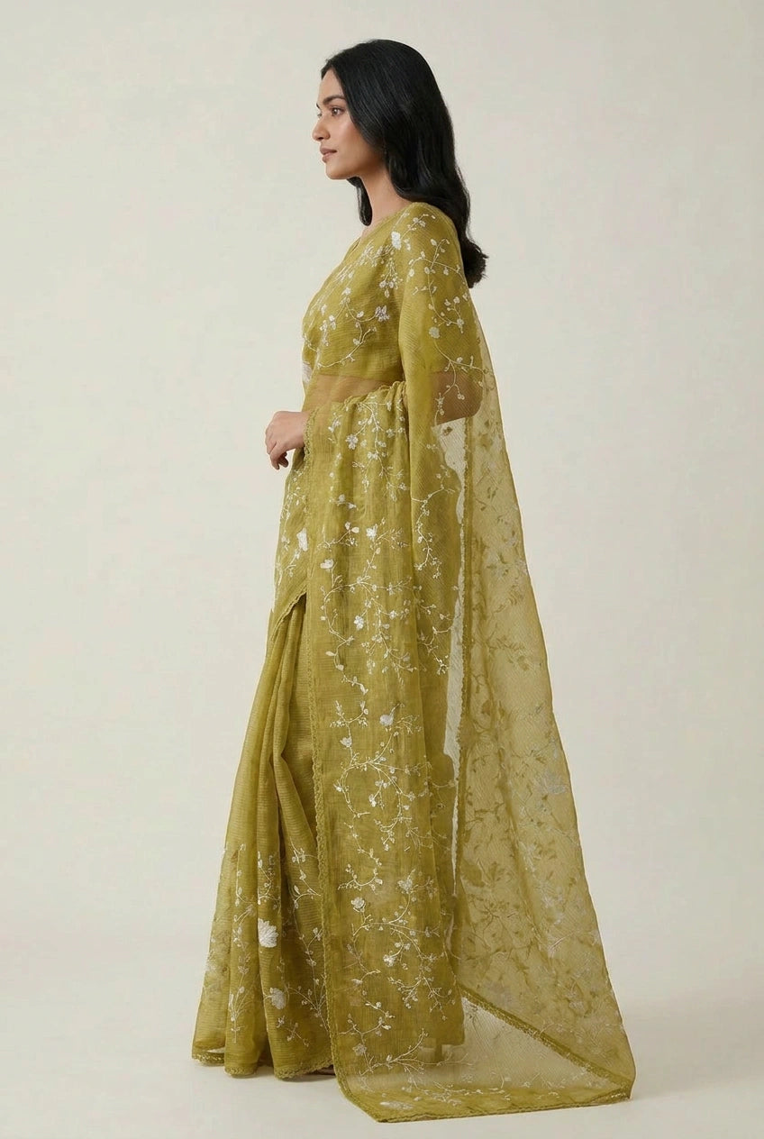Cotton Tant Saree with Tant Stripe for Summer Comfort