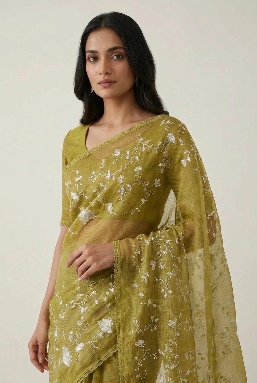 Cotton Tant Saree with Tant Stripe for Summer Comfort