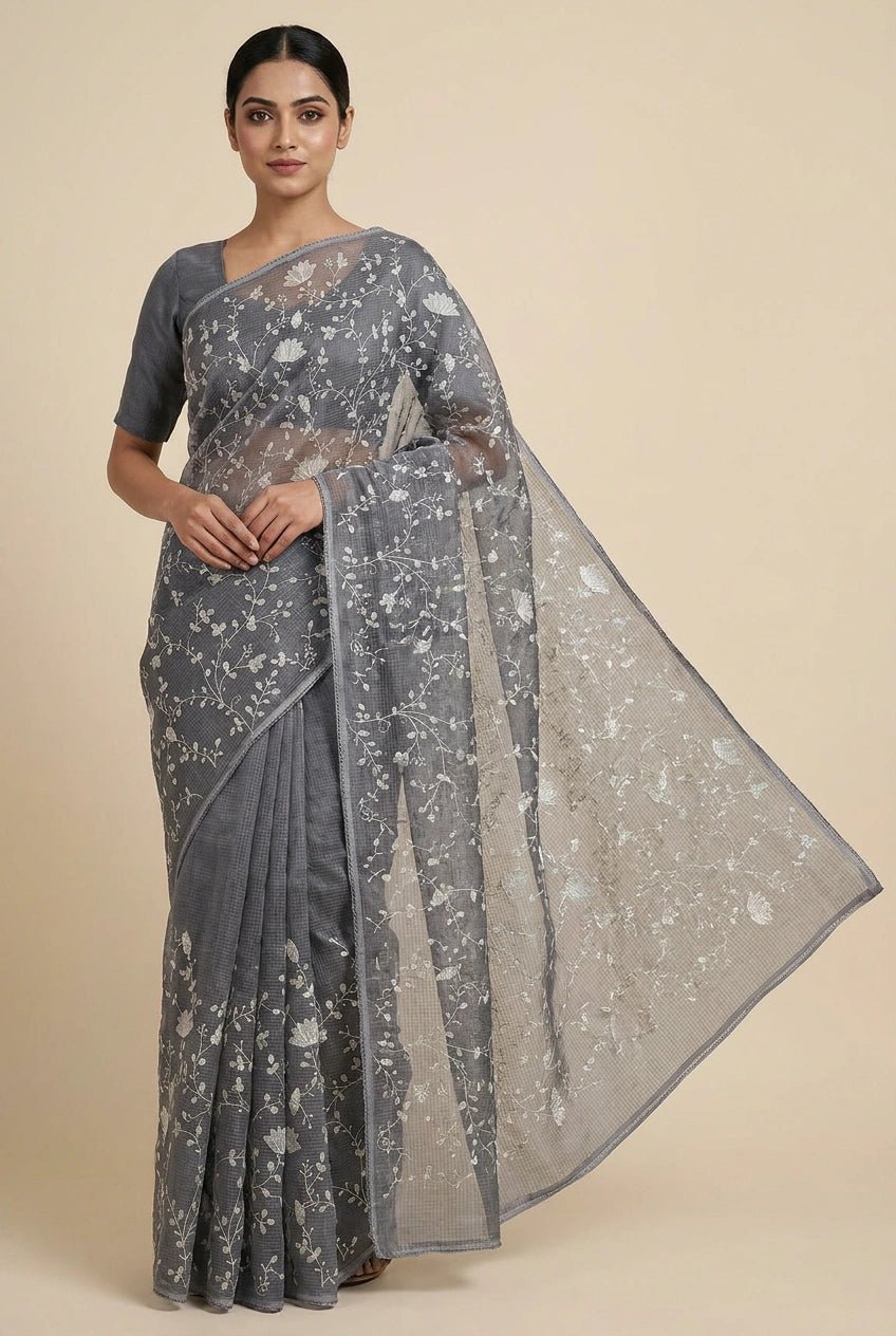 Cotton Tant Saree with Tant Stripe for Summer Comfort
