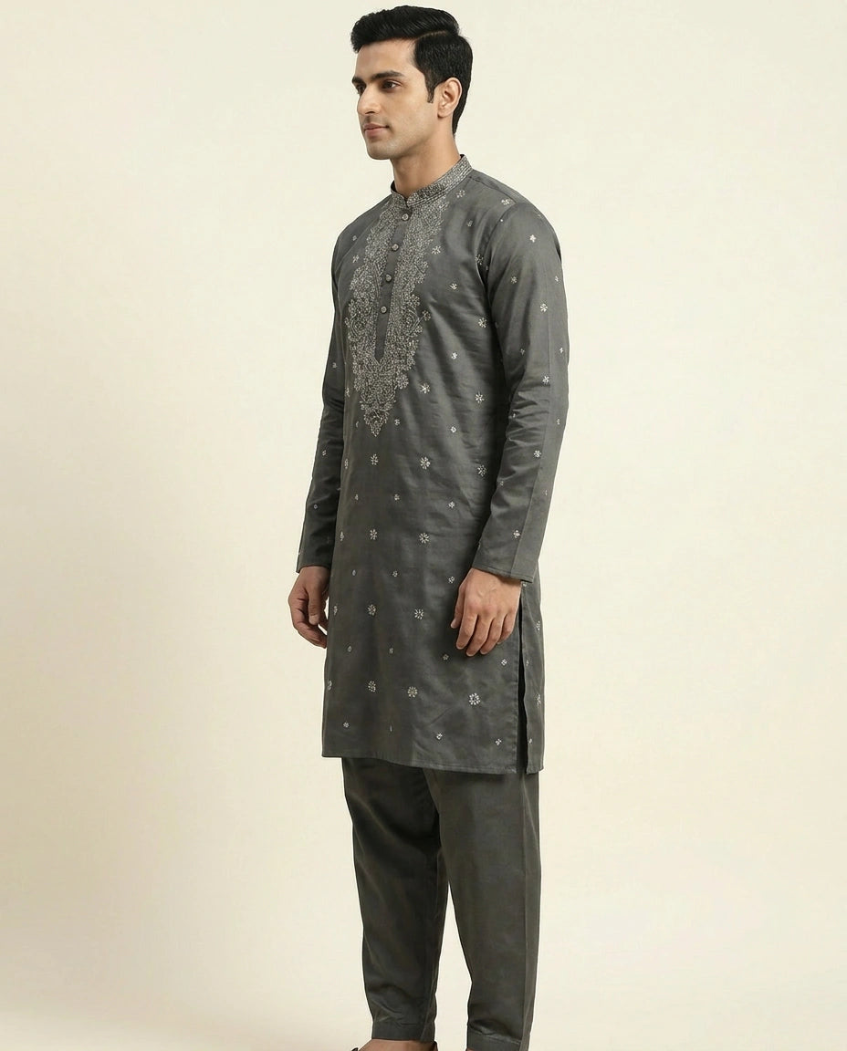Men's Cotton Kurta Pajama Set — photo 3 of 8