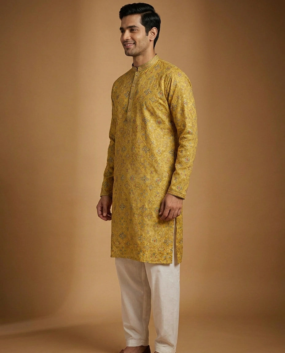 Tissue Kurta Pajama Set - Rangoli India