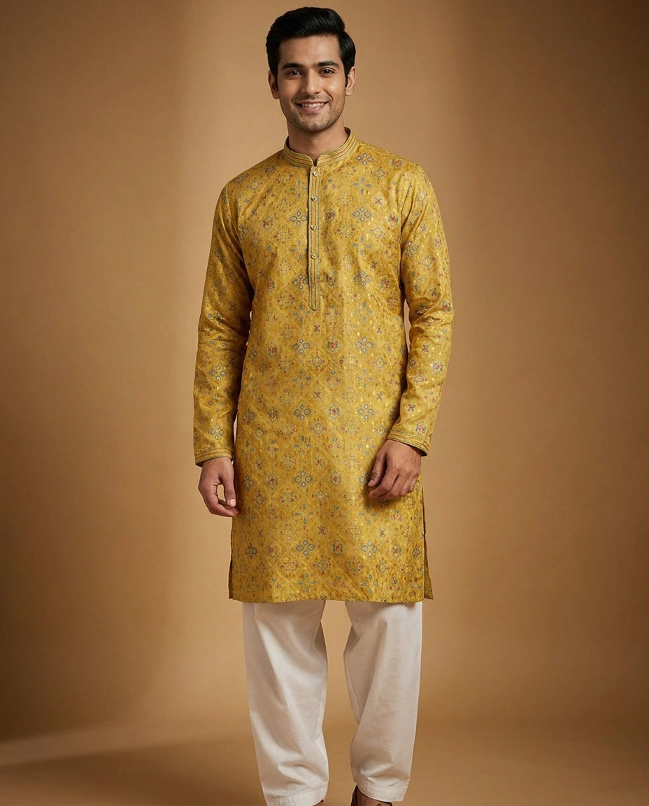 Tissue Kurta Pajama Set - Rangoli India