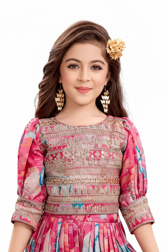 Rani Kids Multicoloured Print Palazzo Suit - Rangoli India