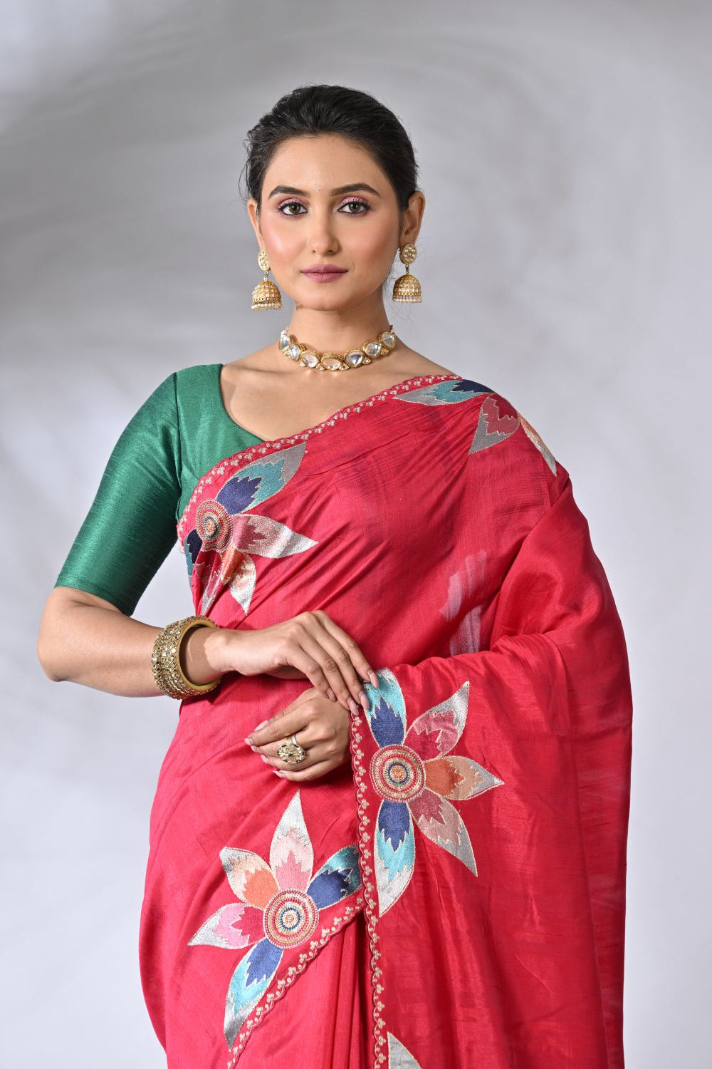 Rani Tussar Handloom Tussar Silk Saree