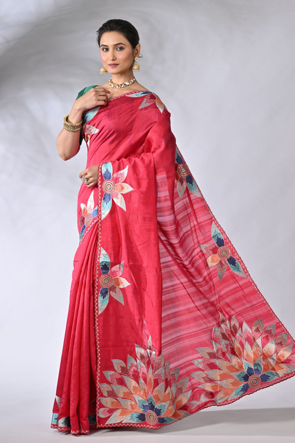 Rani Tussar Handloom Tussar Silk Saree