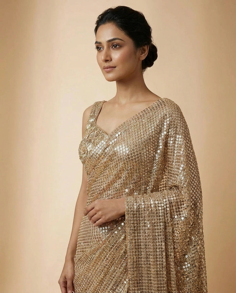 Heavy Embroidery Designer Silk Blouse with Zari Work Border view 2