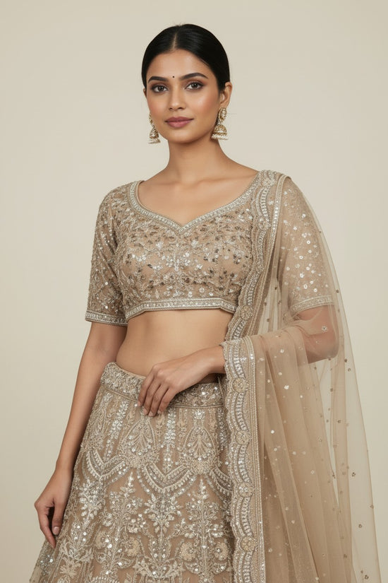 Designer Organza Lehenga Choli Set - View 4 | Rangoli