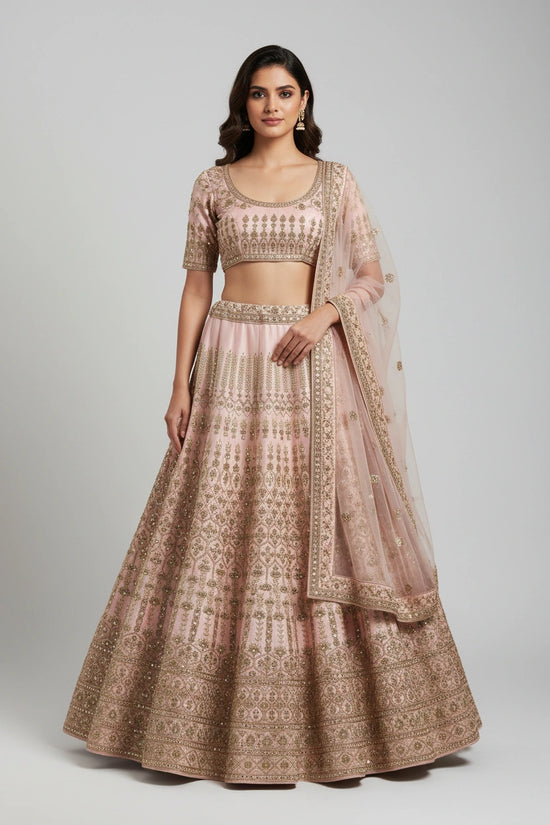 Premium Raw Silk Lehenga Choli Set | Rangoli