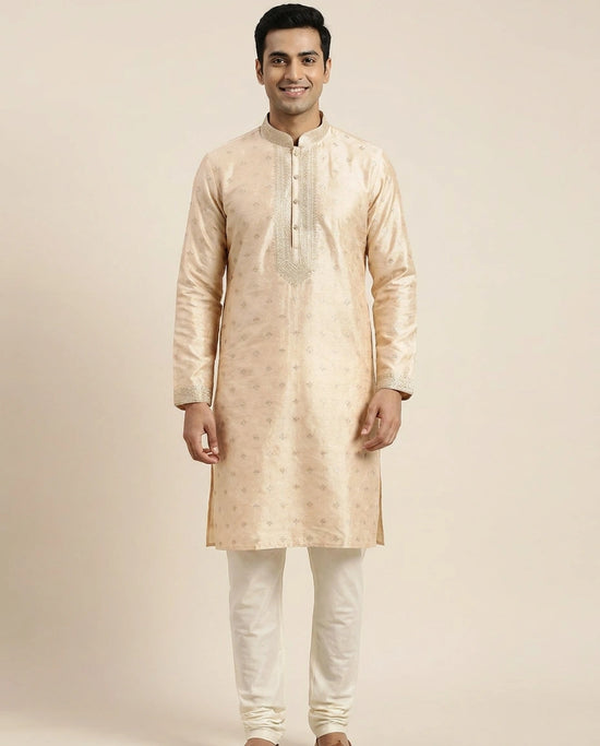 Tussar Silk Kurta Pajama Set - Rangoli India