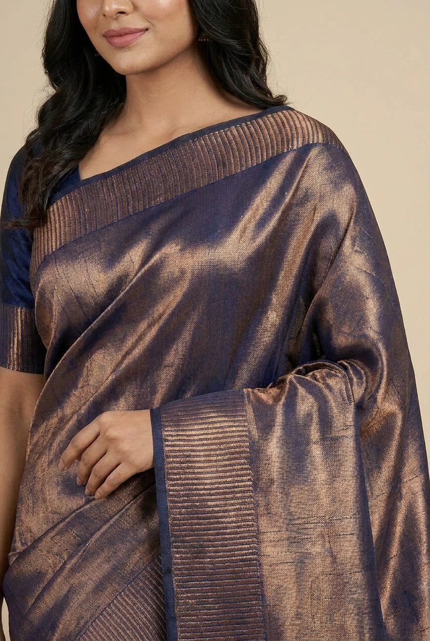 Tissue Banarasi Saree with Festive Tissue for Festive Wedding