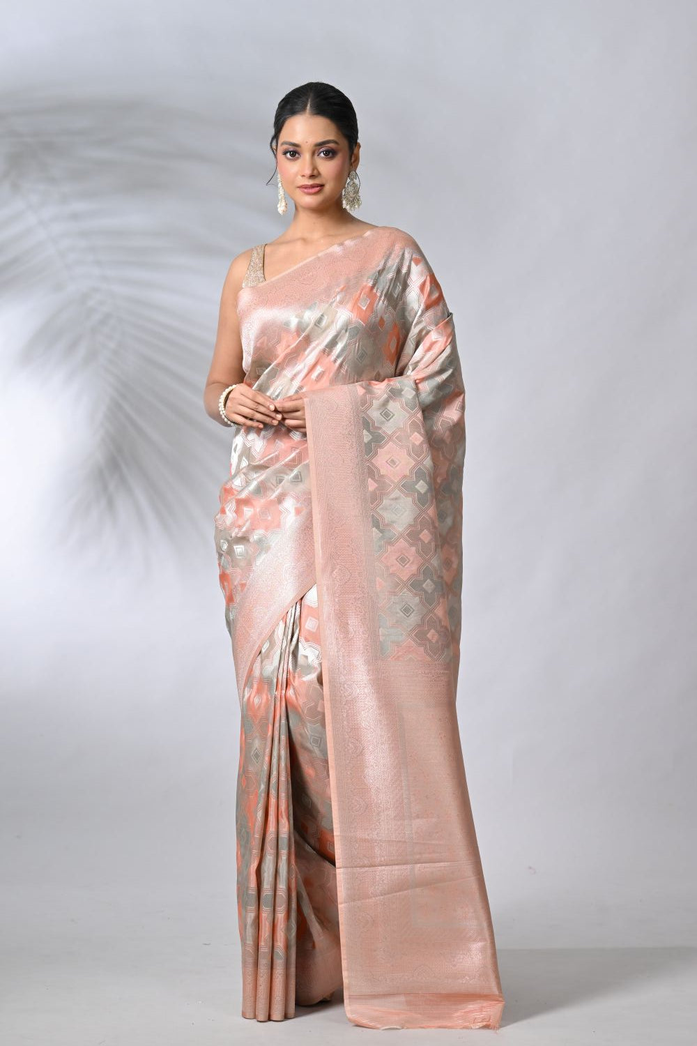 Firozi Blue Organza Sarees