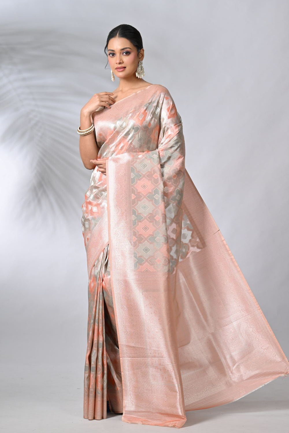 Firozi Blue Organza Sarees