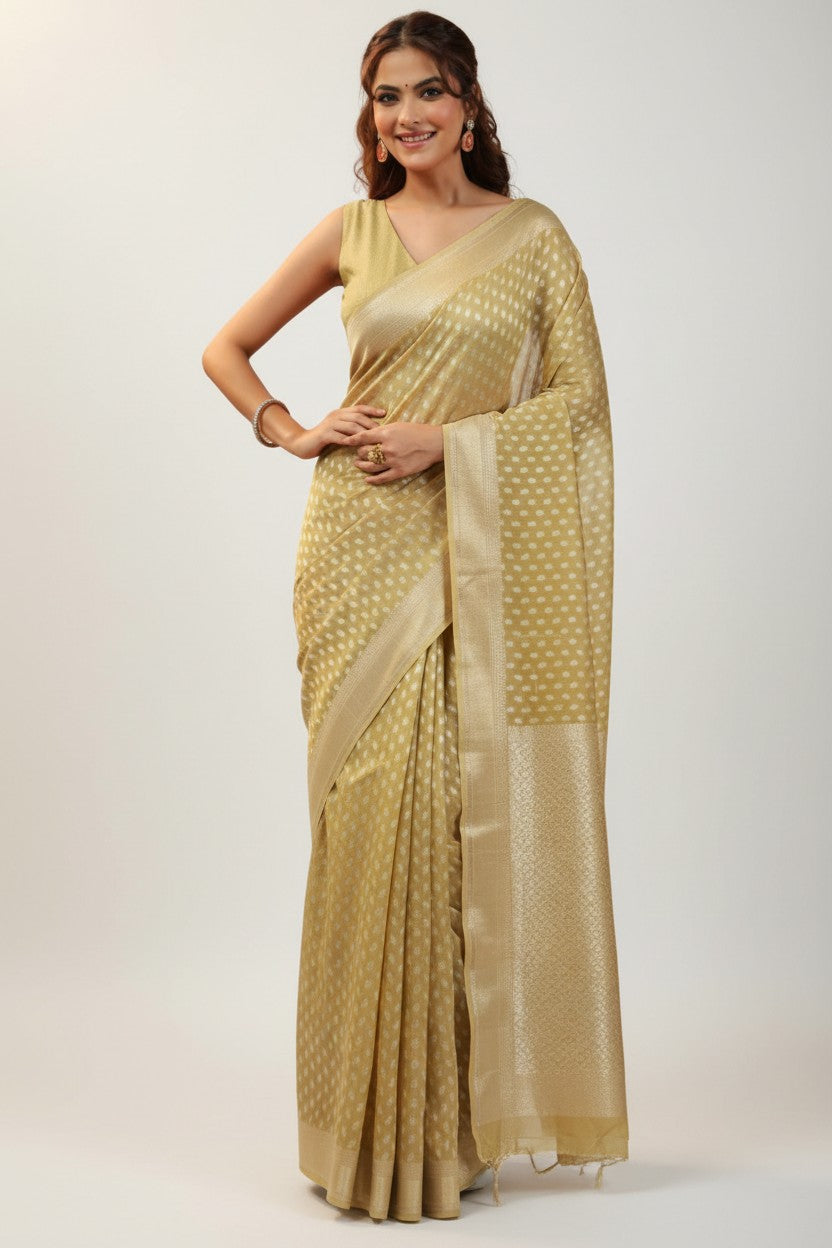 Heritage Zari Silk Katan Banarasi Saree - Rangoli Sarees