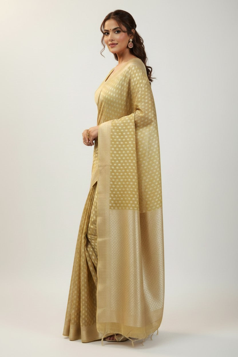 Heritage Zari Silk Katan Banarasi Saree - Rangoli Sarees