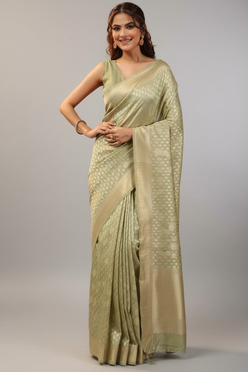 Heritage Zari Silk Katan Banarasi Saree - Rangoli Sarees