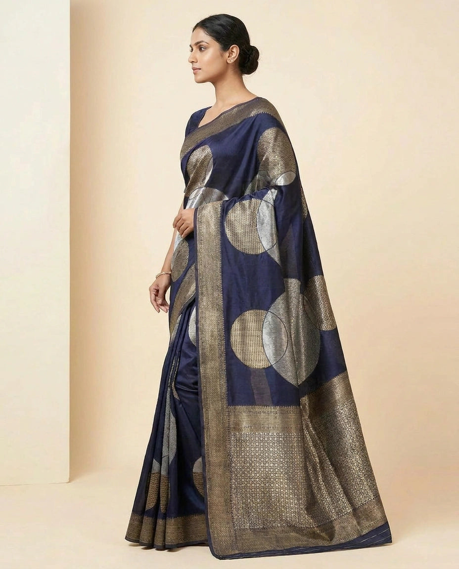 Silk Katan Banarasi Saree with Brocade Weave