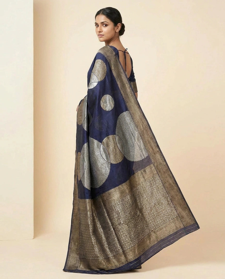 Silk Katan Banarasi Saree with Brocade Weave