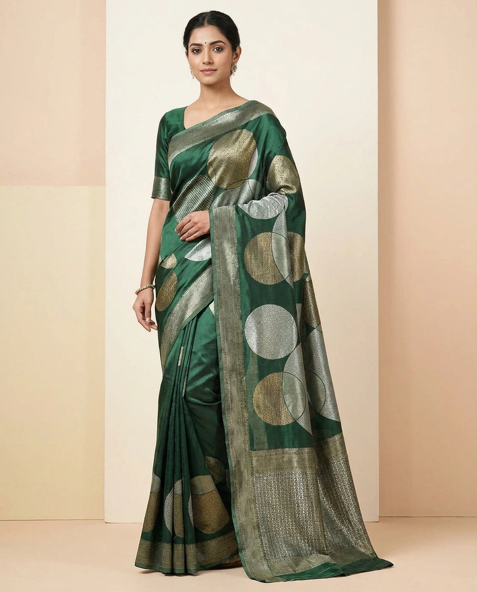 Silk Katan Banarasi Saree with Brocade Weave