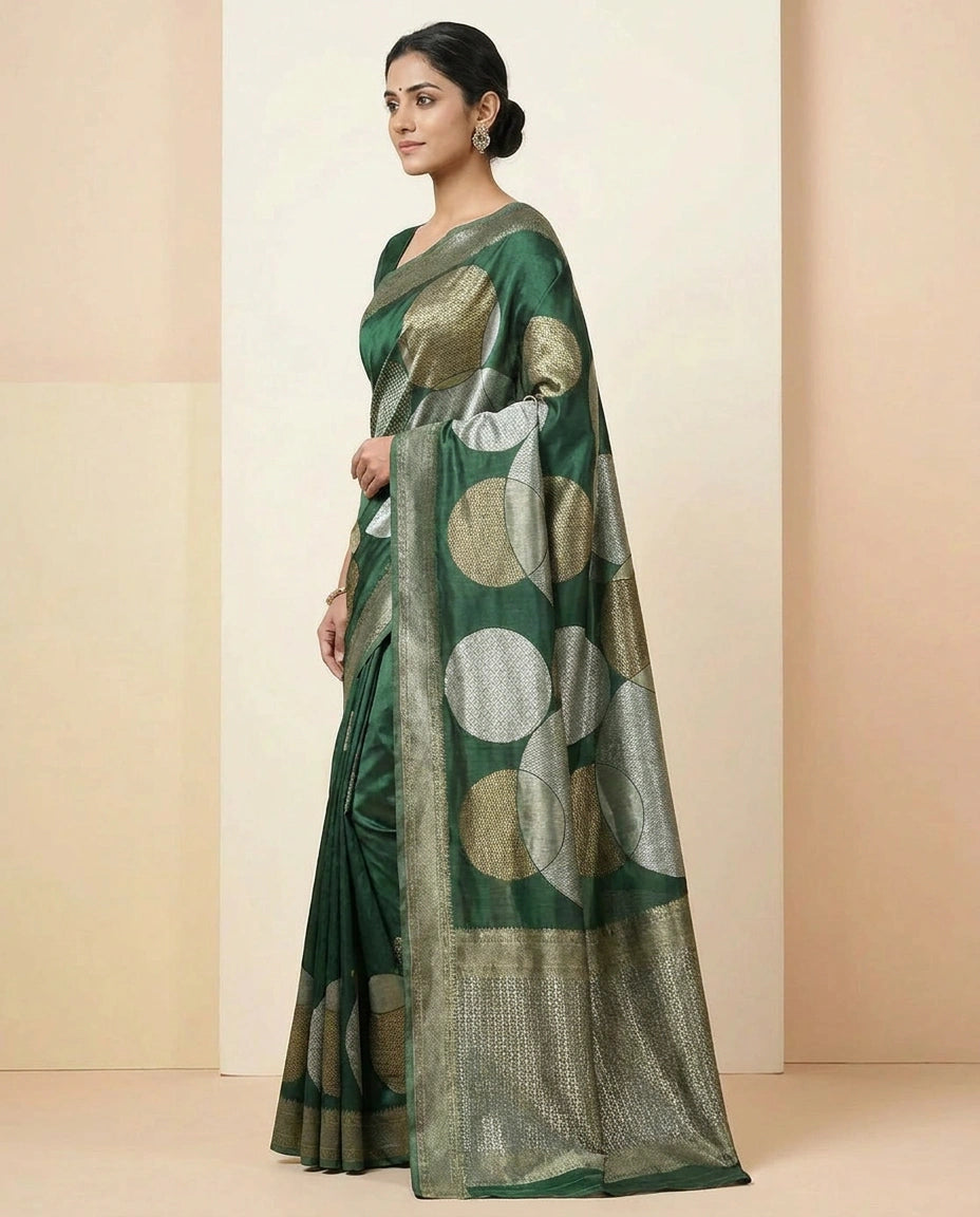 Silk Katan Banarasi Saree with Brocade Weave
