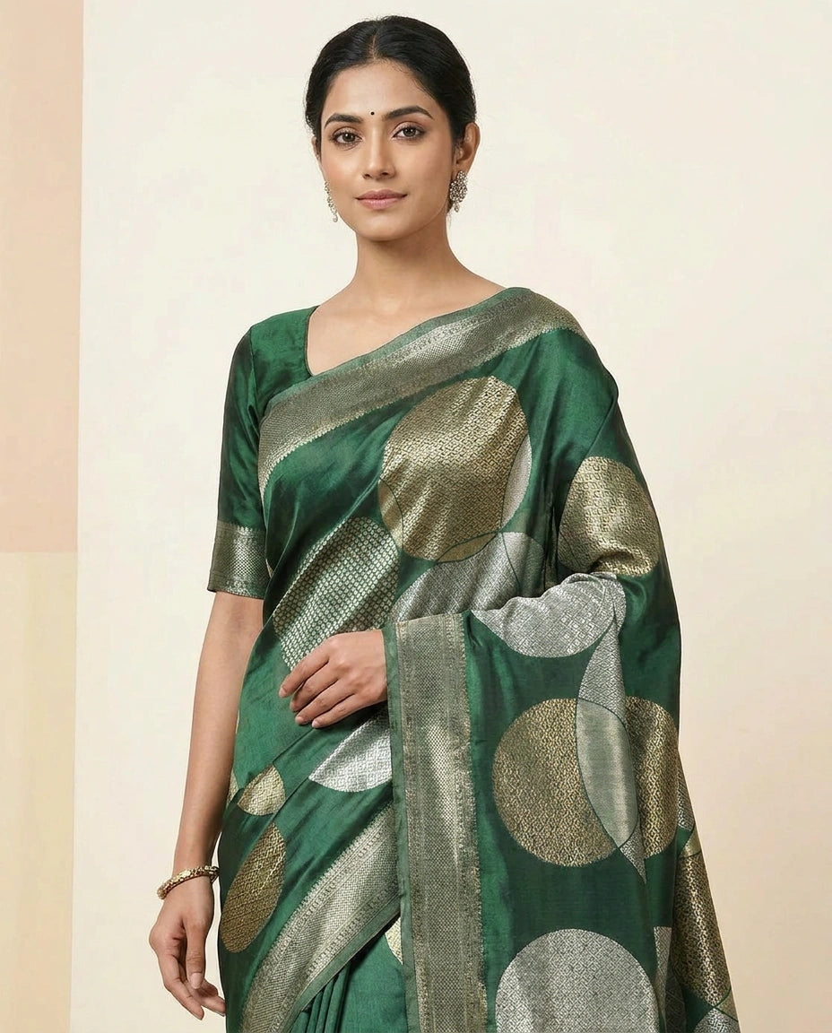Silk Katan Banarasi Saree with Brocade Weave