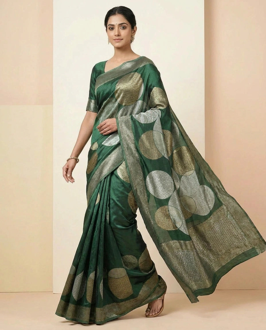 Silk Katan Banarasi Saree with Brocade Weave