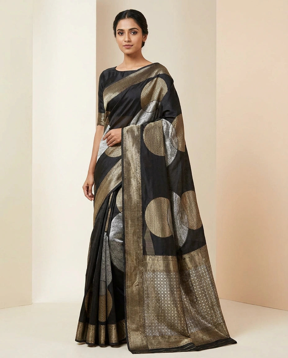 Silk Katan Banarasi Saree with Brocade Weave