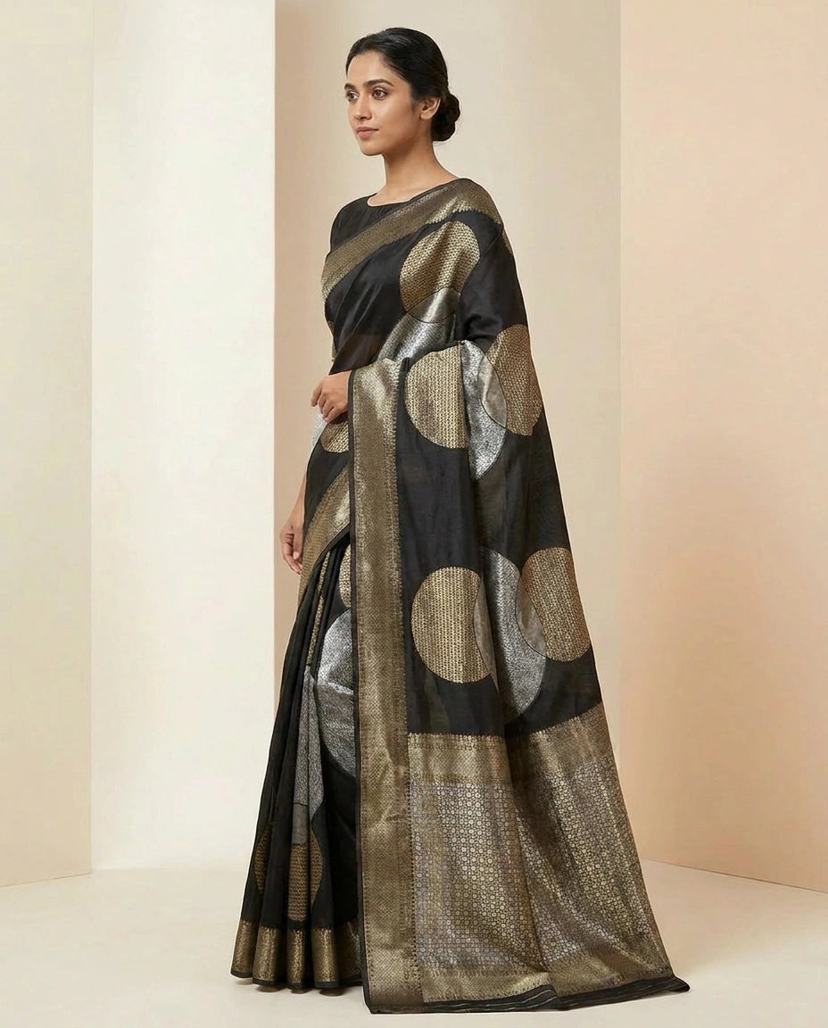 Silk Katan Banarasi Saree with Brocade Weave