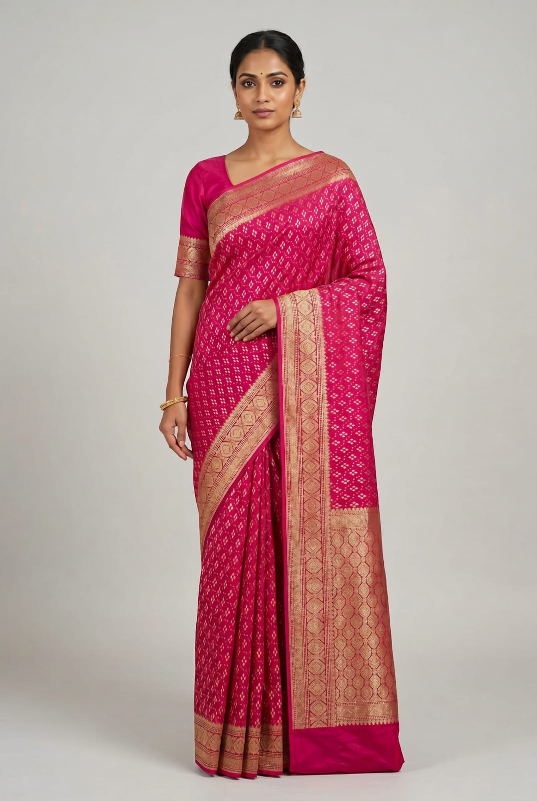Heritage Crepe Khaddi Banarasi Saree - Rangoli Sarees
