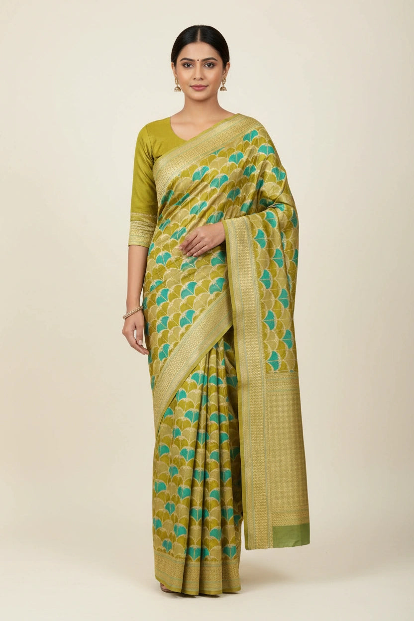 Heritage Satin Silk Banarasi Saree - Rangoli Sarees