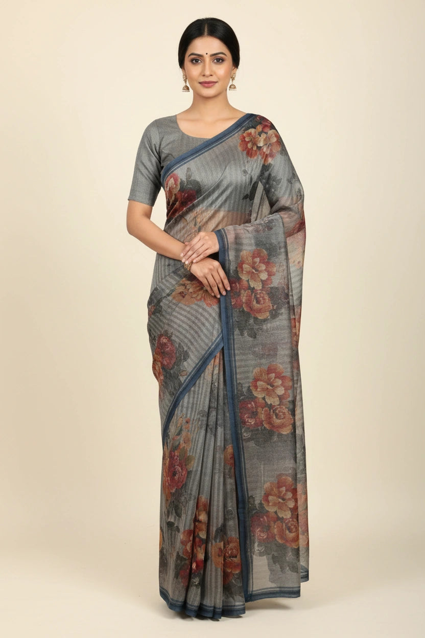 Crisp Cotton Kolkata Cotton Saree - Rangoli Sarees
