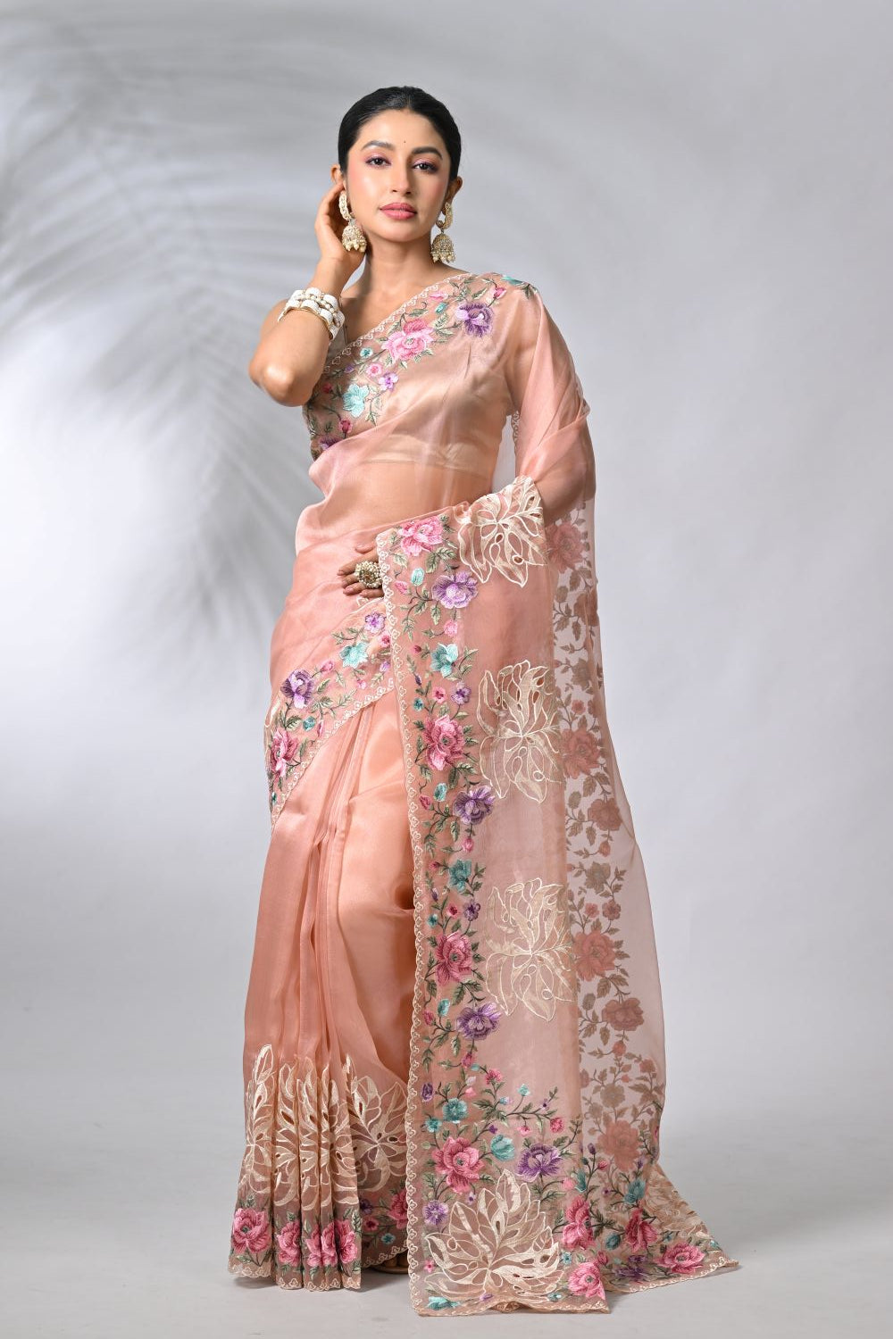 Blue Tissue Sarees