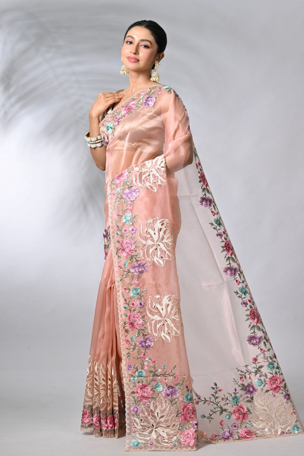 Blue Tissue Sarees