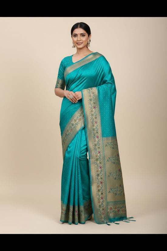 Heritage Zari Mashru Silk Banarasi Saree - Rangoli Sarees