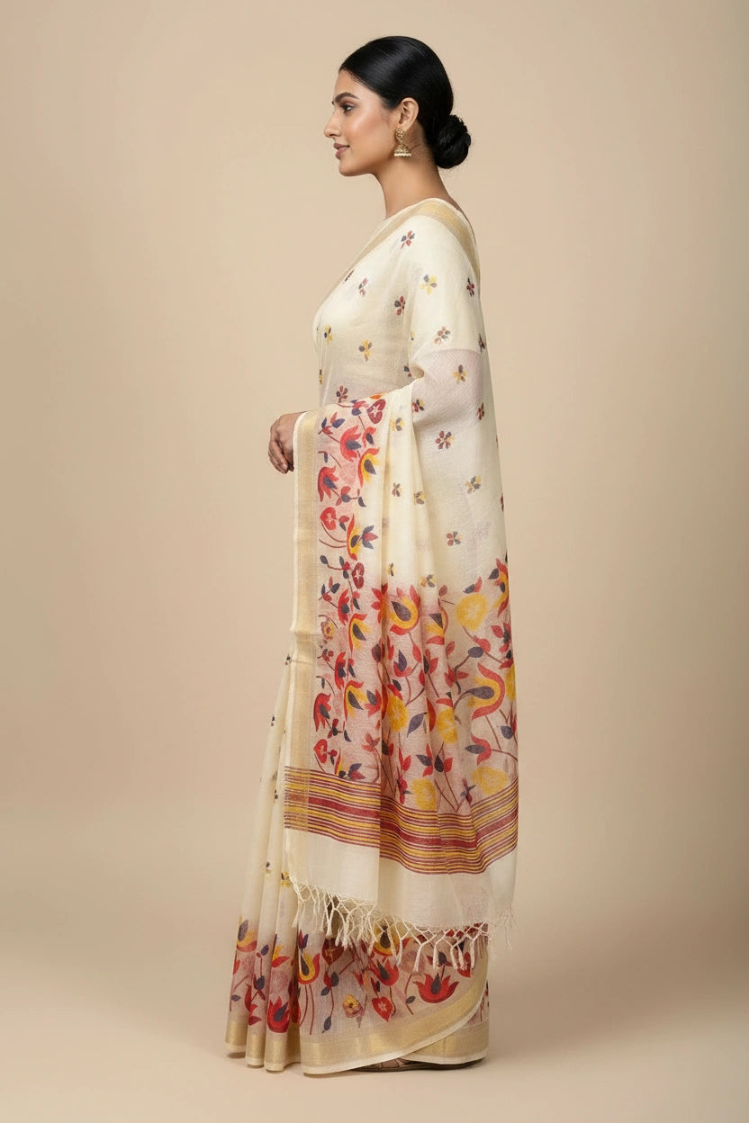 Traditional Cotton South Silk Saree - Rangoli Sarees