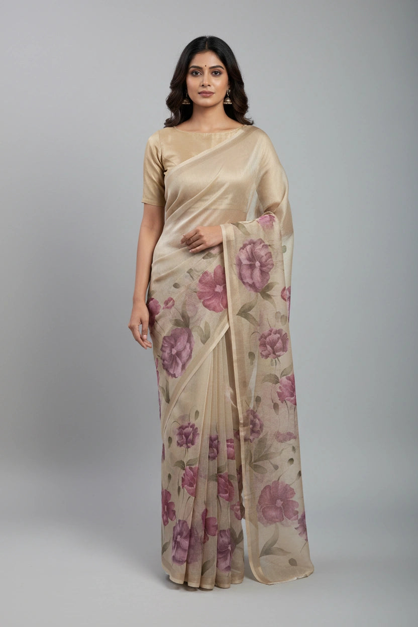 Crisp Cotton Kolkata Cotton Saree - Rangoli Sarees