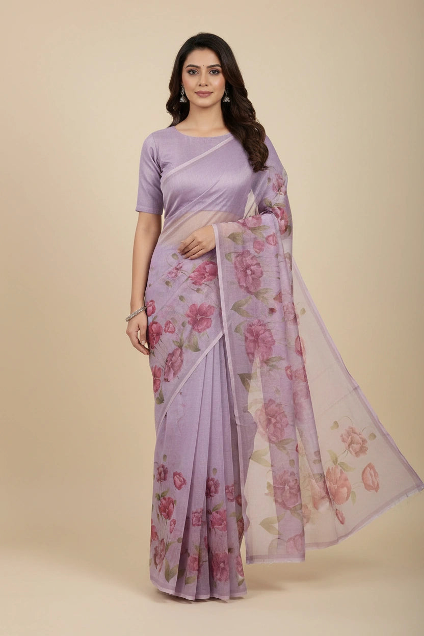 Crisp Cotton Kolkata Cotton Saree - cotton Indian ethnic wear by Rangoli