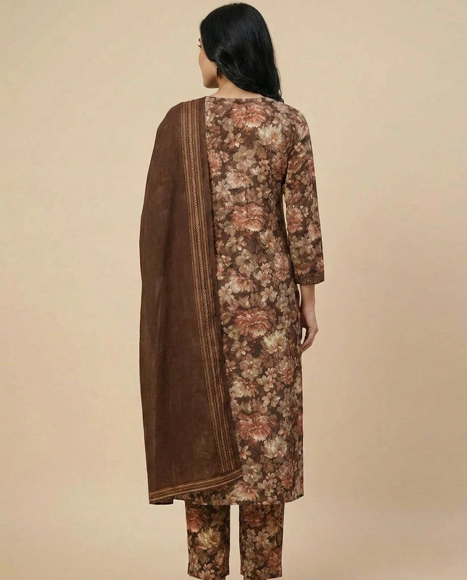 Cotton Straight Suit for Women - Daily Wear