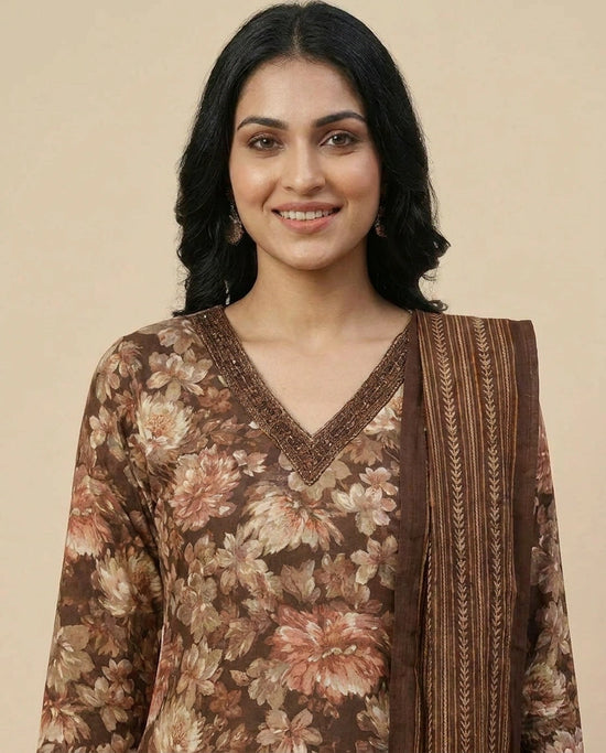 Cotton Straight Suit for Women - Daily Wear