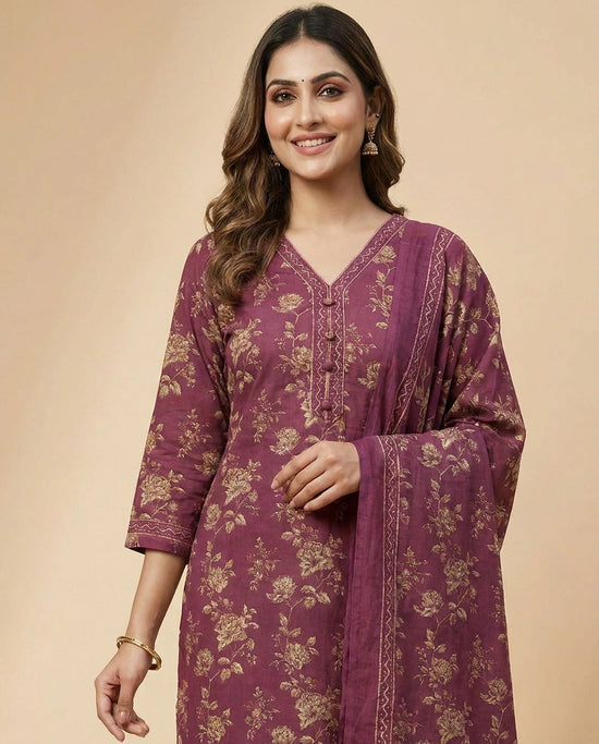 Cotton Straight Suit - Rangoli India
