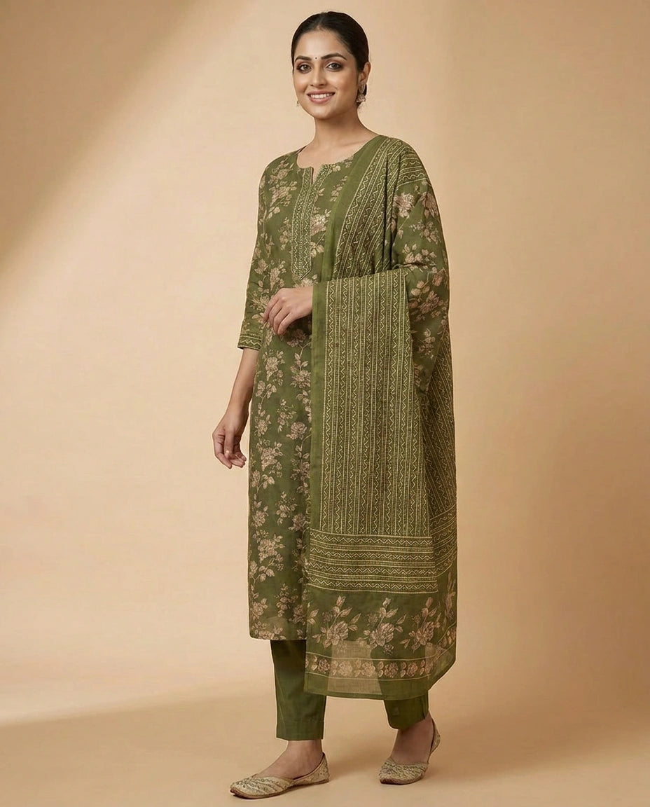 Cotton Straight Suit - Rangoli India