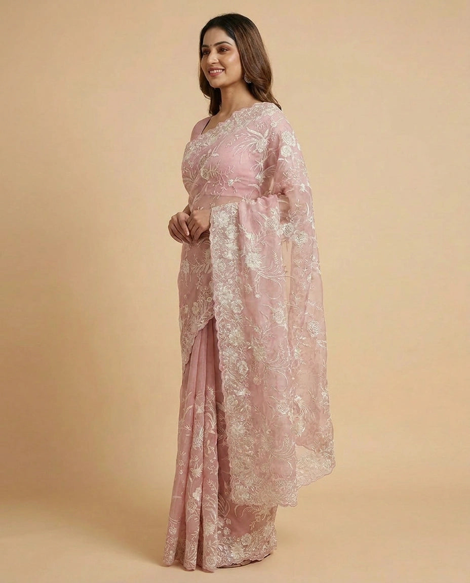 Georgette Designer Saree - Rangoli India