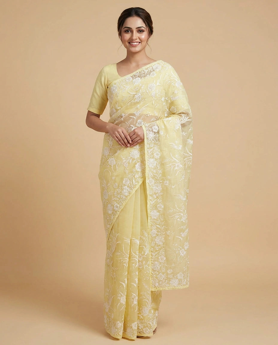 Georgette Designer Saree - Rangoli India